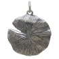 Sterling Silver Lily Pad with Bronze Dragonfly Charm Back View
