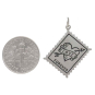 Sterling Silver Love Forever Stamp Charm