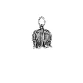 Sterling Silver Single Lily of the Valley Charm 16x10mm