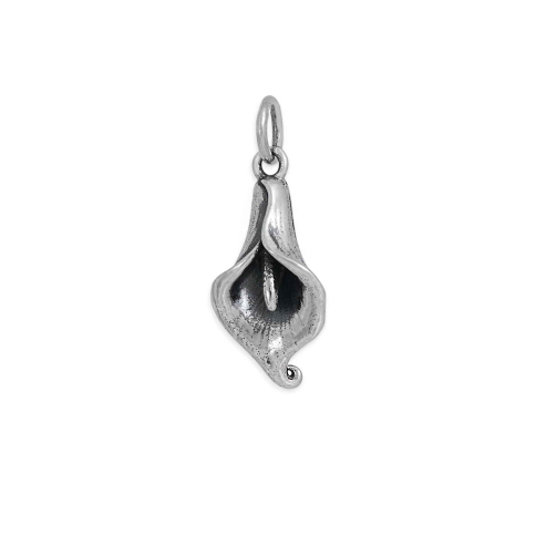 Sterling Silver Calla Lily Charm 22x9mm