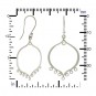 Sterling Silver Arabesqu Earring Finding w 7 Loops 39x21mm