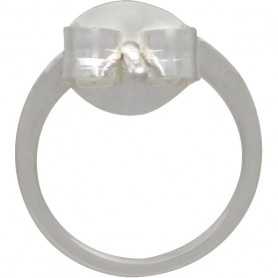 Sterling Silver Open Circle Post Earring 10x10mm