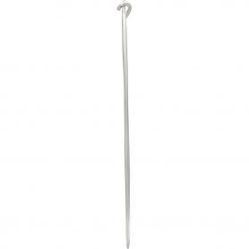 Sterling Silver Hoop Earrings - Long Oval 50x15mm