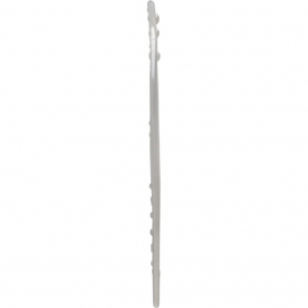 Silver Earring Hook w Pointed Spiral and Granulation 39x24mm