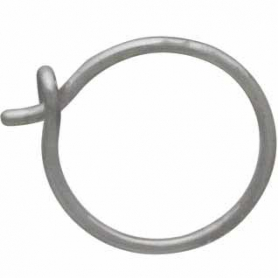 Sterling Silver Circle Hoop Earrings 11x11mm