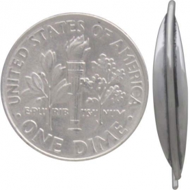 Sterling Silver Earring Hook with Long Almond Shape 22x4mm