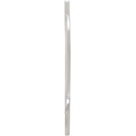 Sterling Silver Center Line Hook Earrings 30x8mm