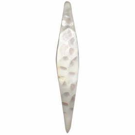 Sterling Silver Hammered Arc Earrings 30x5mm