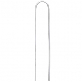 Sterling Silver Long Arch Earring 44x8mm