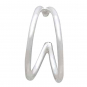 Sterling Silver Double Huggie Hoop Post Earrings 10x5mm