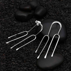 Sterling Silver Waterfall Arch Earrings 40x15mm