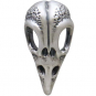 Sterling Silver Raven Skull Post Earrings 21x11mm