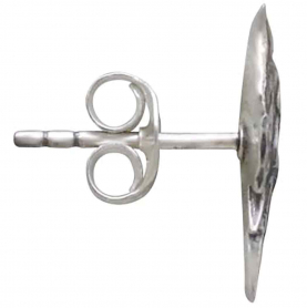 Sterling Silver Raven Post Earrings 7x15mm