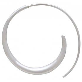 Sterling Silver Large Tapered Hoop Earrings 30x30mm