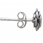Sterling Silver Rose Post Earrings 7x7mm