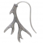 Sterling Silver Antler Hook Earrings 26x19mm