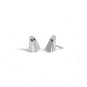 Nina Designs Sterling Silver 3D Ghost Post Earrings white background