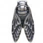 Sterling Silver Cicada Post Earrings 15x8mm