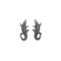 Nina Designs Sterling Silver Alligator Post Earrings 20x10mm