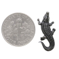 Sterling Silver Alligator Post Earrings with Dime