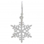 Sterling Silver Snowflake Dangle Earrings