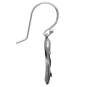 Sterling Silver Dainty Bow Dangle Earrings Side View