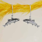 Sterling Silver Trout Dangle Earrings 25x20mm
