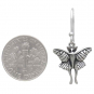 Sterling Silver Luna Moth Dangle Earrings 30x15mm