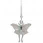Sterling Silver Luna Moth Dangle Earrings 30x15mm