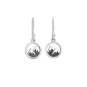 Nina Designs Sterling Silver Snow Capped Mountain Dangle Earring white background