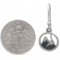 Sterling Silver Snow Capped Mountain Dangle Earring 24x10mm