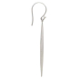 Sterling Silver Long Pod Dangle Earrings Side View