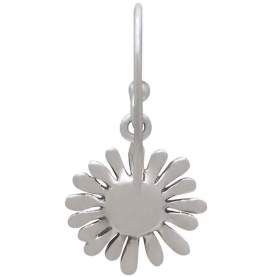 Sterling Silver Daisy Earrings with Bronze 27x13m