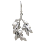 Sterling Silver Dogwood Flowers Dangle Earrings Back View