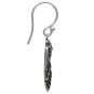 Sterling Silver Cicada Dangle Earrings Side View
