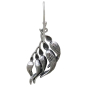 Sterling Silver Kelp Dangle Earrings Back View