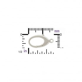 Sterling Silver Medium Oval Lobster Clasp