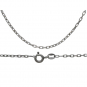 Sterling Silver Faceted Oval Cable Chain