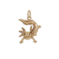 Bronze Axolotl Charm 20x14mm