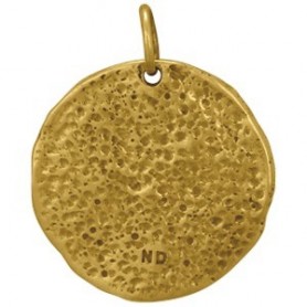 Ancient Coin Jewelry Charm - Lion - Bronze 24x20mm