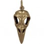 Large Bird Skull Jewelry Charm - Bronze 27x10mm