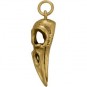 Large Bird Skull Jewelry Charm - Bronze 27x10mm