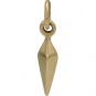 Small Spike Jewelry Charm - Bronze 15x3mm