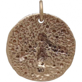 Bronze Ancient Bee Coin Charm 19x16