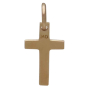 Bronze Cross Charm Back View