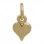Tiny Heart Jewelry Charm - Bronze 11x5mm