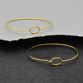 Bronze Charm Bracelet - Hook and Eye Closure