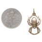 Bronze Realistic Spider Charm 24x12mm