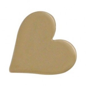 Large Heart Bead - Bronze 10x10mm