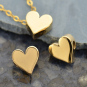 Small Heart Bead - Bronze 7x8mm